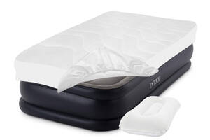 Надувная кровать Intex 64132-3 99 х 191 х 42 см электронасос наматрасник подушка Односпальная