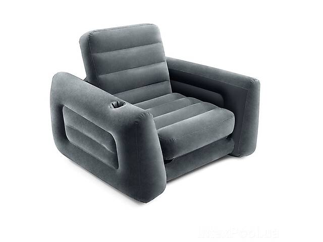 Надувное кресло Intex 66551, 224 х 117 х 66 см, Черное (hub_y1kgxf)