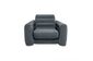 Надувное кресло Intex 66551-2, 224 х 117 х 66 см, с ручным насосом и подушкой , Черное (hub_nfybph)
