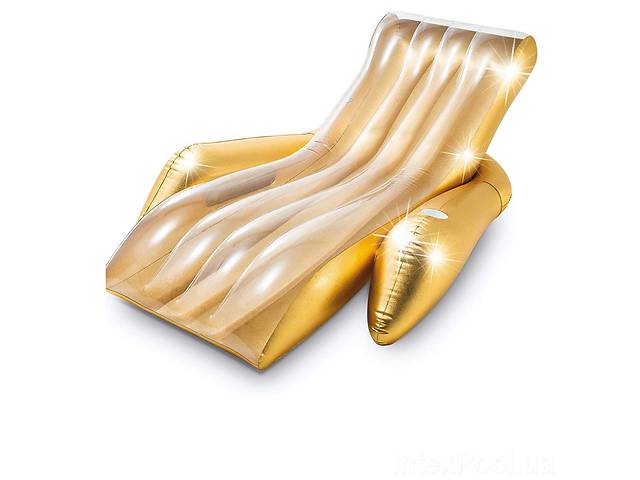 Надувное шезлонг Intex 56803 «Золотой блеск», 188 х 135 см (hub_30semn)