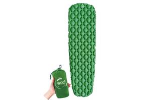 Надувной каремат походный, туристический WCG для кемпинга (зеленый)