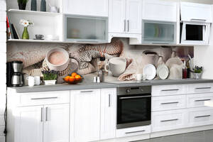 Наклейка на скинали Zatarga на кухню «Ароматы зимы» 600х3000 мм виниловая 3Д наклейка кухонный фартук самоклеящаяся