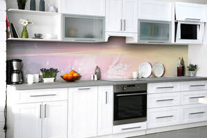 Наклейка на скинали Zatarga на кухню «Дуновение ветра» 600х2500 мм виниловая 3Д наклейка кухонный фартук самоклеящаяся