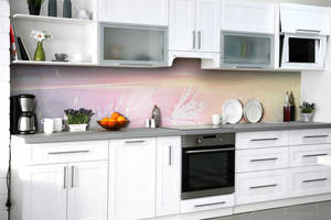Наклейка на скинали Zatarga на кухню «Дуновение ветра» 650х2500 мм виниловая 3Д наклейка кухонный фартук самоклеящаяся