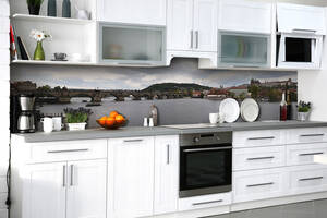Наклейка на скинали Zatarga на кухню «Мосты старого города» 600х2500 мм виниловая 3Д наклейка кухонный фартук