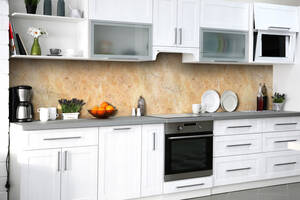 Наклейка на скинали Zatarga на кухню «Мраморные плиты» 600х3000 мм виниловая 3Д наклейка кухонный фартук самоклеящаяся