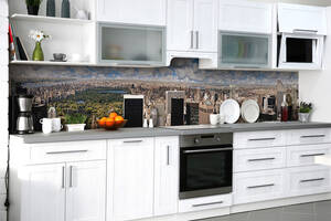Наклейка на скинали Zatarga на кухню «На вершине Лонг-Айленда» 600х2500 мм виниловая 3Д наклейка кухонный фартук