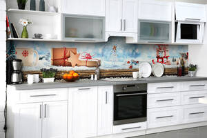Наклейка на скинали Zatarga на кухню «Новогодние чудеса» 600х3000 мм виниловая 3Д наклейка кухонный фартук самоклеящаяся