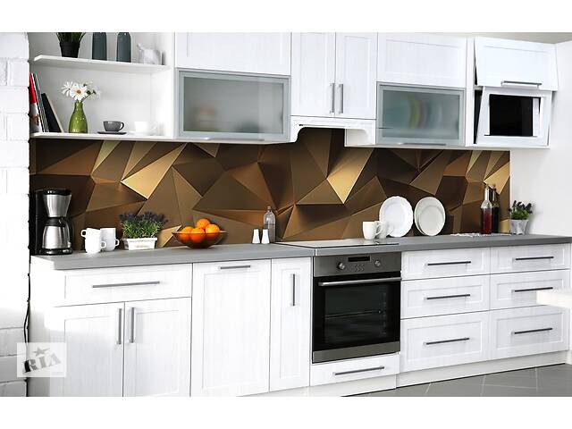 Наклейка на скіналі Zatarga на кухню «Обсяги картону» 600х2500 мм вінілова 3Д наклейка кухонний фартух самоклеюча