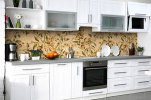 Наклейка на скинали Zatarga на кухню «Плоды абрикос» 600х2500 мм виниловая 3Д наклейка кухонный фартук самоклеящаяся