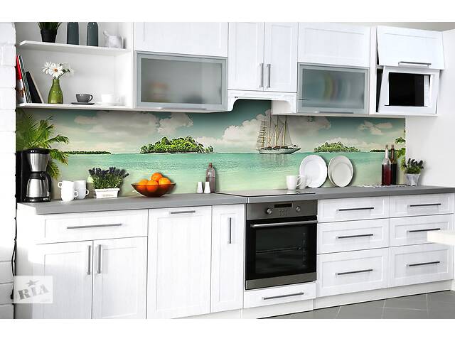 Наклейка на скинали Zatarga на кухню «Прибытие надежды» 600х2500 мм виниловая 3Д наклейка кухонный фартук самоклеящаяся