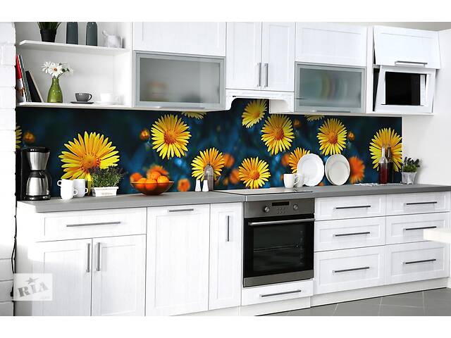 Наклейка на скинали Zatarga на кухню «Солнечная улыбка» 600х2500 мм виниловая 3Д наклейка кухонный фартук самоклеящаяся