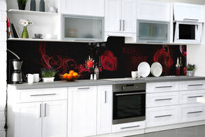 Наклейка на скинали Zatarga на кухню «Танец страсти» 650х2500 мм виниловая 3Д наклейка кухонный фартук самоклеящаяся