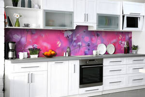 Наклейка на скинали Zatarga на кухню «Цветные сны» 600х2500 мм виниловая 3Д наклейка кухонный фартук самоклеящаяся