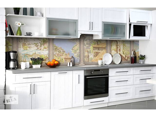 Наклейка на скинали Zatarga на кухню «Итальянские мечты» 600х2500 мм виниловая 3Д наклейка кухонный фартук самоклеящаяся