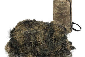 Накидка маскировочная тактическая 300х200 см Mil-Tec Ghillie Cover Anti Fire Woodland 11962320