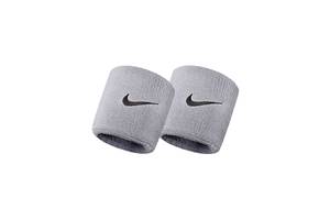 Напульсник NIKE SWOOSH WRISTBANDS 2 PK GREY HEATHER/BLACK OSFM - N.NN.04.051.OS