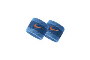 Напульсник NIKE SWOOSH WRISTBANDS 2 PK MARINA/LASER BLUE/RUSH ORANGE OSFM - N.000.1565.446.OS