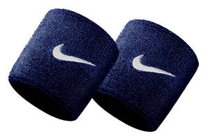 Напульсник NIKE SWOOSH WRISTBANDS 2 PK OBSIDIAN/WHITE OSFM - N.NN.04.416.OS