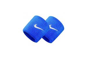 Напульсник NIKE SWOOSH WRISTBANDS 2 PK ROYAL BLUE/WHITE OSFM - N.NN.04.402.OS