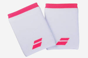 Напульсники Babolat Logo Jumbo Wristband 5US18262 One Size White/Pink