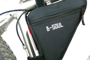 Велосипедная сумка на раму 1L B-Soul черная