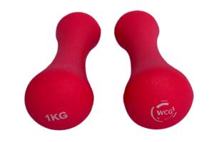 Неопреновые фитнес гантели WCG по 1 кг (2х1)