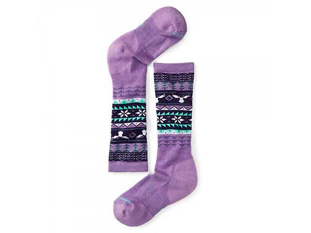 Носки Smart Woоl Girls' Wintersport Fairisle Moose Lilac S Smart Wool (1033-SW 15012.703-S)