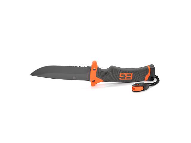 Нож для кемпинга SC-823, Black-Orange, Чехол