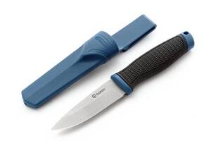 Нож Ganzo G806 з ножнами Блакитний (GNZ-G806-BL)