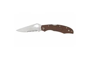 Нож Spyderco Byrd Cara Cara 2 полусерейтор Brown (1013-87.15.58)