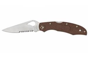 Нож Spyderco Byrd Cara Cara 2 полусерейтор Brown (1013-87.15.58)