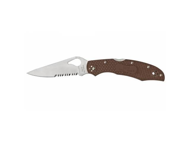 Нож Spyderco Byrd Cara Cara 2 полусерейтор Brown (1013-87.15.58)