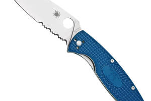 Ніж Spyderco Resilience FRN напівсерейтор Синій (1013-87.15.25)