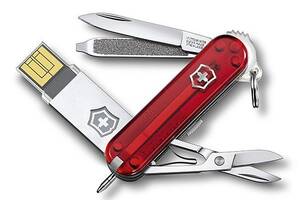 Нож Victorinox c USB-модулем на 16 Гб 58 мм Красный (4.6125.TG16B)