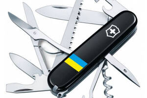 Нож Victorinox Huntsman Ukraine 91мм Флаг Украины (1049-Vx13713.3_T1100u)