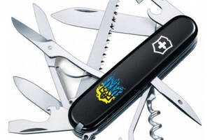 Нож Victorinox Huntsman Ukraine 91мм Огненный Трезубец (1049-Vx13713.3_T0316u)