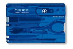 Нож Victorinox SwissCard Transparent Синий (1049-Vx07122.T2)