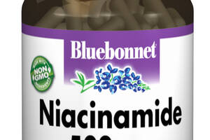 Ниацинамид (B3) 500мг Bluebonnet Nutrition 60 гелевых капсул