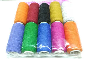 Нитка-гумка кольорова бісероплетіння виготовлення браслетів та фенечок.