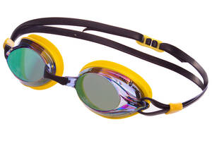 Очки для плавания MadWave SPURT RAINBOW M042726 Желто-черный