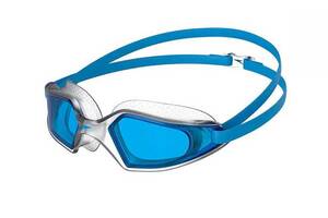 Очки для плавания SPEEDO HYDROPULSE GOG AU CLEAR/BLUE (8-12268D647) голубой прозрачный Уни