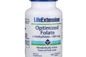 Оптимизированный фолат Life Extension Optimized Folate 1000 мкг 100 таблеток (LEX19391)