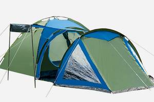 Палатка 4-х местная Presto Acamper SOLITER 4 PRO зелено - синий - 3500мм. H2О - 5,3 кг. Купи уже сегодня!