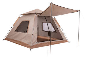 Палатка пятиместная с тентом для кемпинга и туризма SY-22ZP002 FDSO коричневый (59508228)