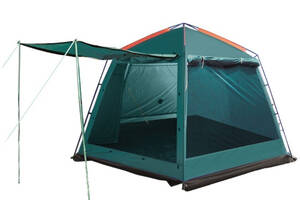 Палатка шатер туристическая Tramp Bungalow Lux v2 Зеленый TRT-085