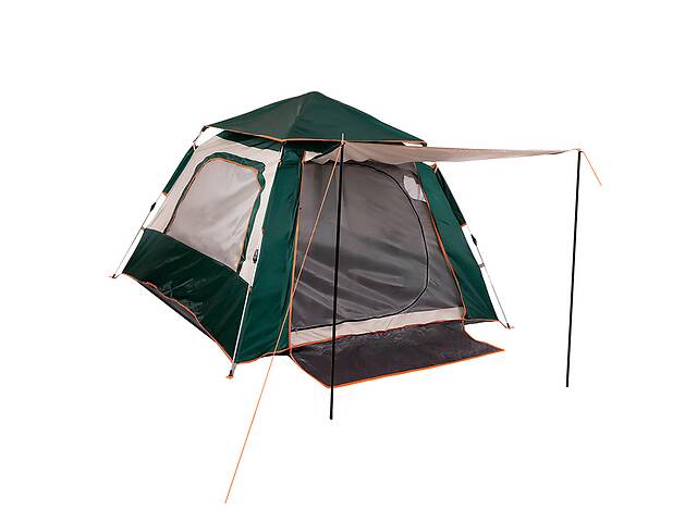 Палатка трехместная с тентом для кемпинга и туризма SY-22ZP003 FDSO Серо-зеленый (59508231)