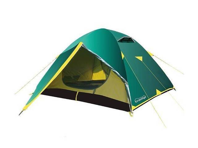 Палатка трехместная Tramp Nishe 3 v2 TRT-054 Зеленый (008925)