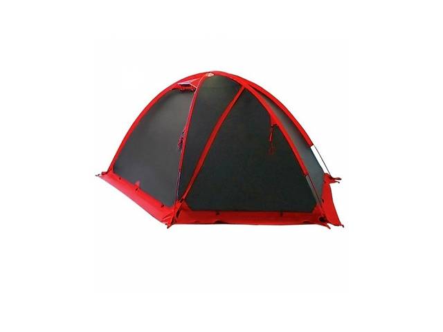 Палатка трехместная Tramp ROCK 3 V2 с внешними дугами 330х220x130 см