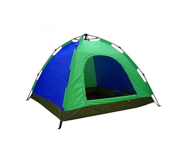Палатка туристическая автоматическая RIAS 6-ти местная 2х2.5м Green-Blue (3_02748)